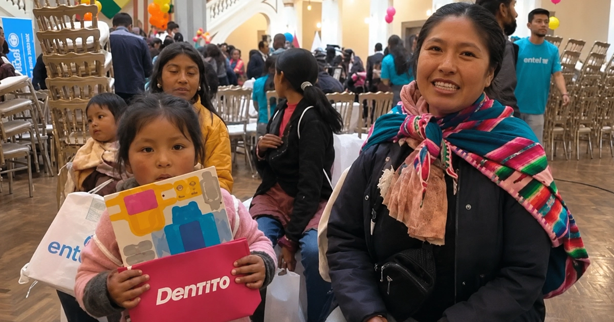 Alicorp y Dento entregaron kits de higiene oral a niñas y niños de hogares de protección en Bolivia